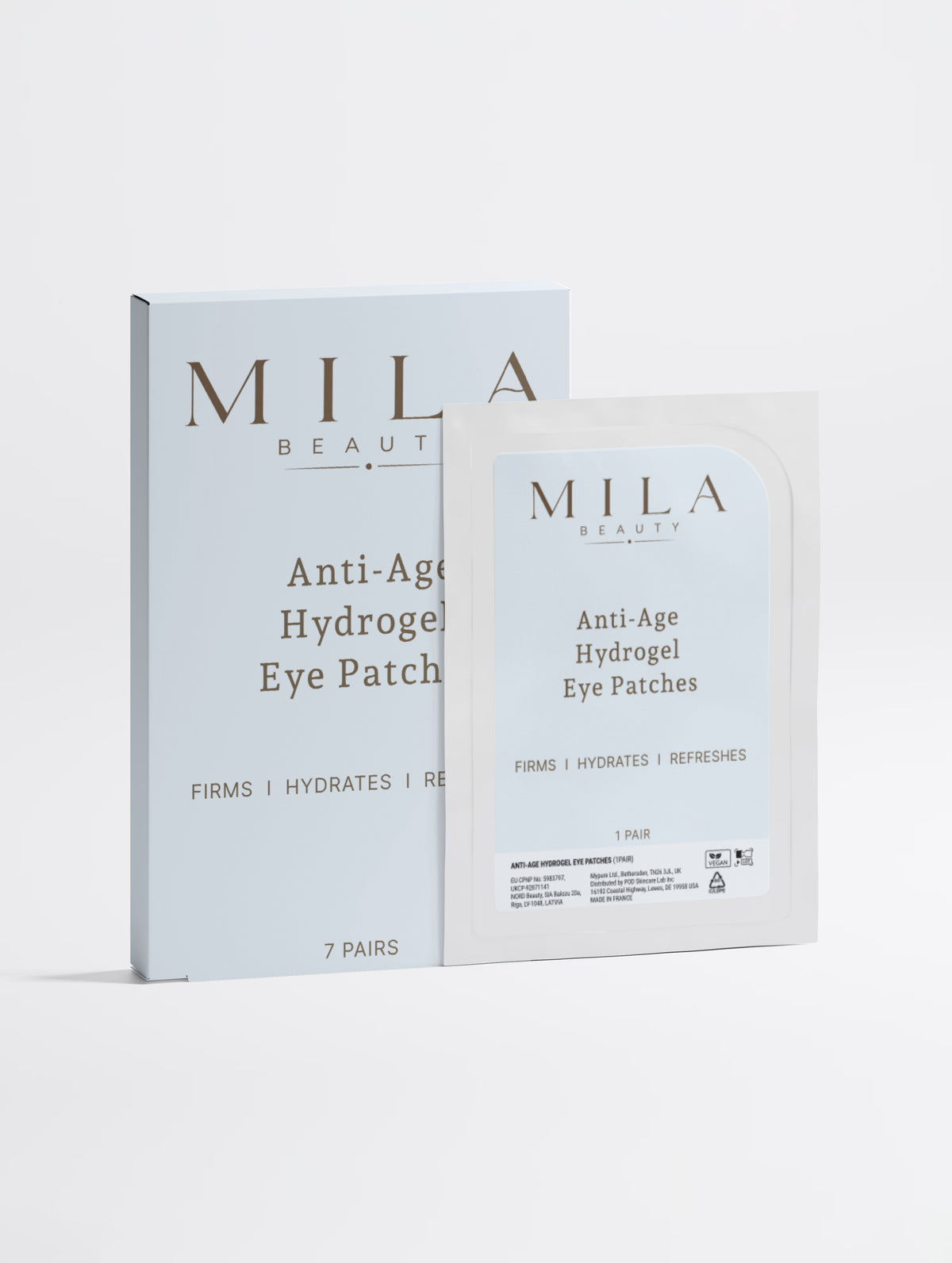 Hydrogel-øyemasker med niacinamid