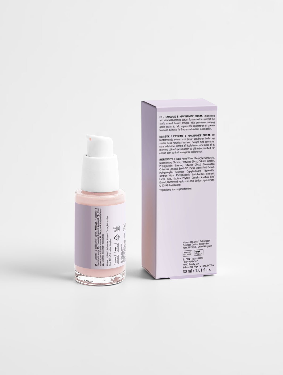 Serum med eksosomer og niacinamid