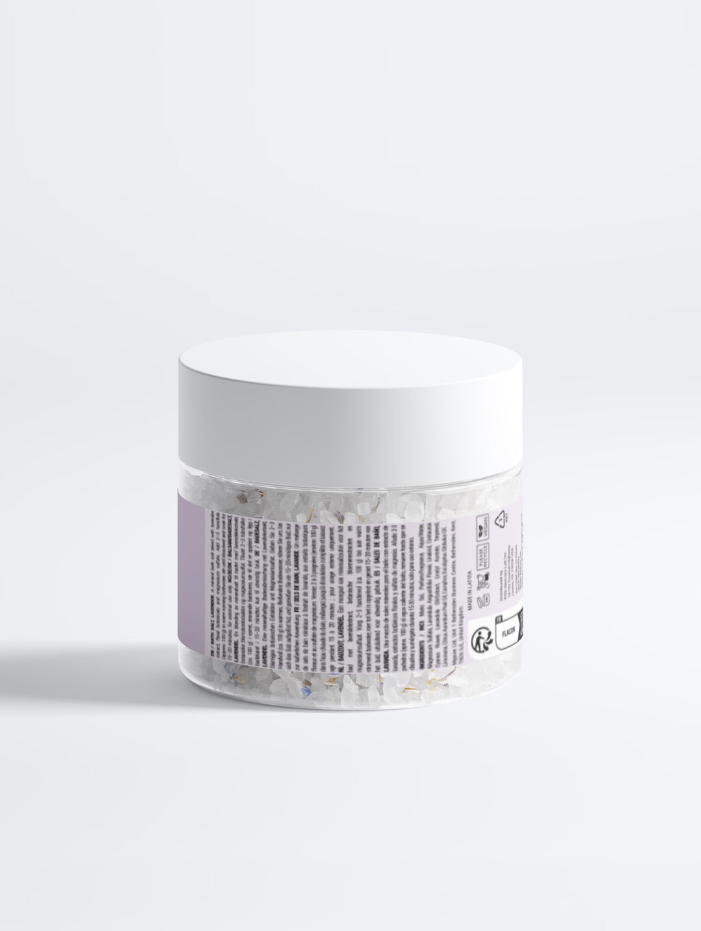 Badesalt med magnesium og lavendel