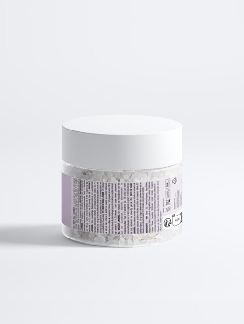 Badesalt med magnesium og lavendel