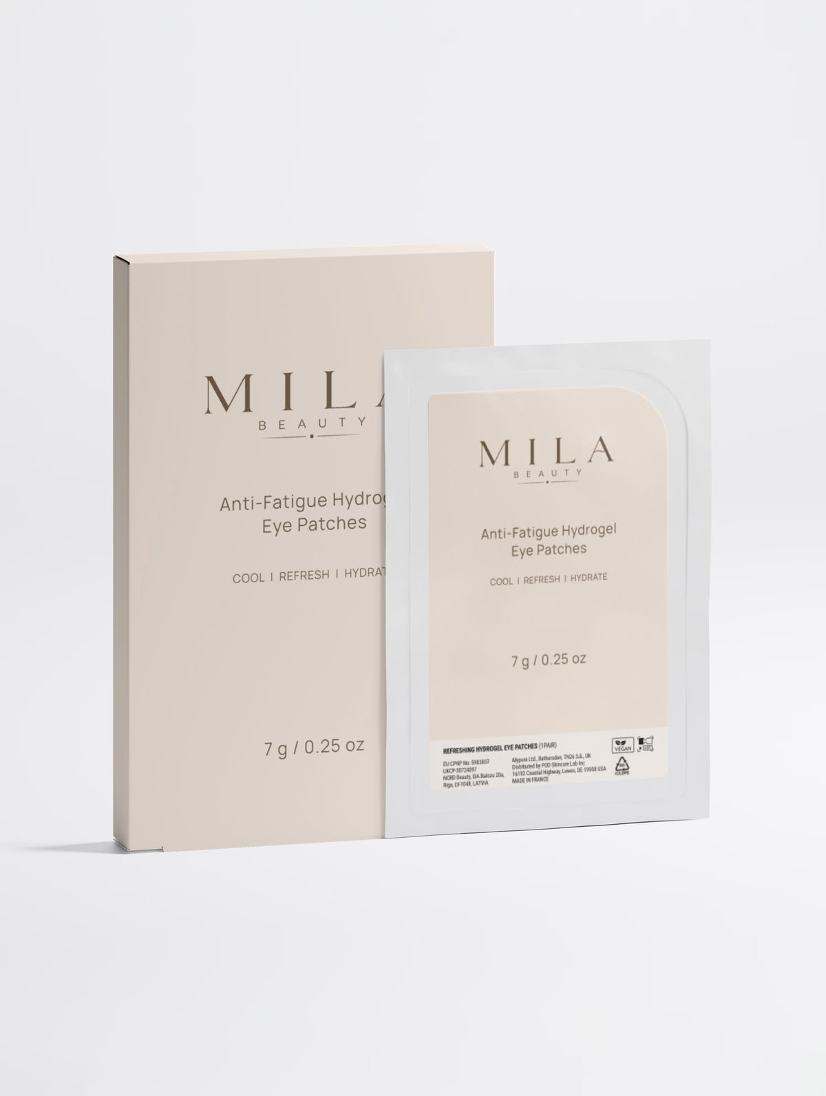 Kjølende hydrogel-øyemasker – 7 par